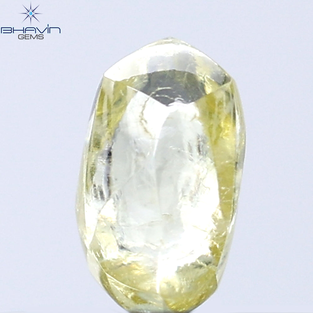 0.35 CT Rough Shape Natural Diamond Yellow Color VS1 Clarity (4.98 MM)