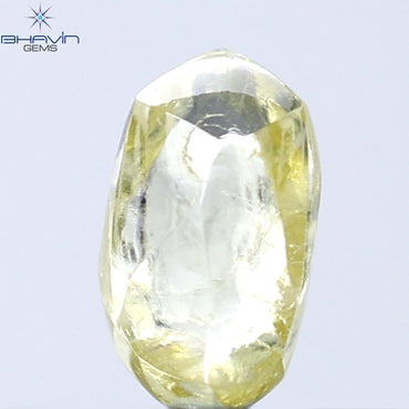 0.35 CT Rough Shape Natural Diamond Yellow Color VS1 Clarity (4.98 MM)