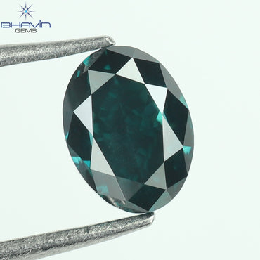 0.23 CT Oval Shape Enhanced Blue Color Natural Loose Diamond VS2 Clarity (4.13 MM)