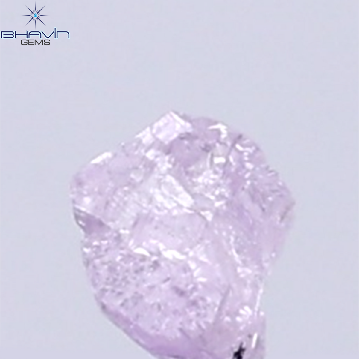 0.08 CT Natural Rough Diamond Pink Color Clarity SI (2.59 MM)