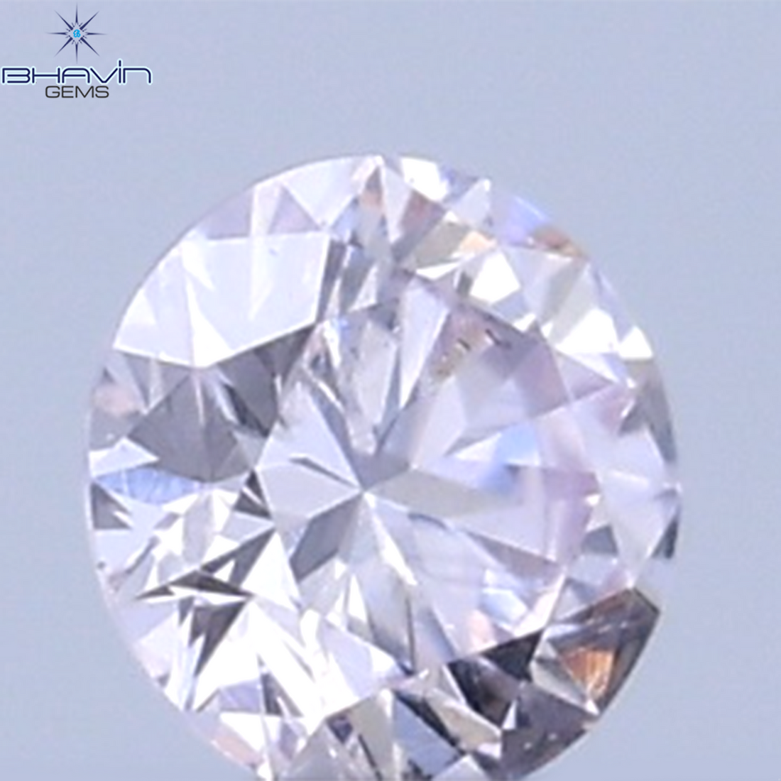0.26 CT ラウンドシェイプ 天然ダイヤモンド ピンクカラー VS1 クラリティ (4.10 MM)