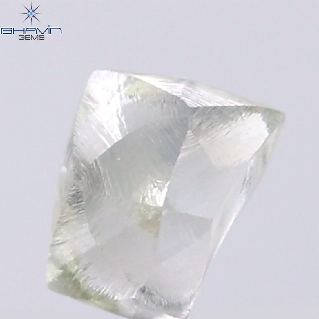 1.74 CT Natural Rough Diamond Green Color Clarity VS (7.28 MM)