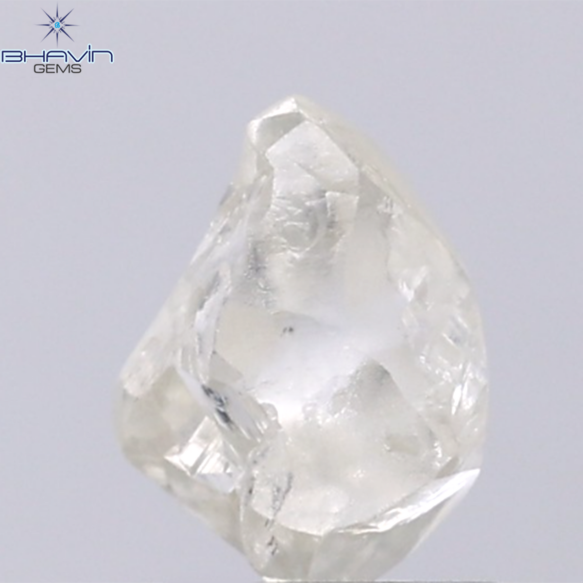 1.21 CT Natural Rough Diamond White Color Clarity VS (7.46 MM)