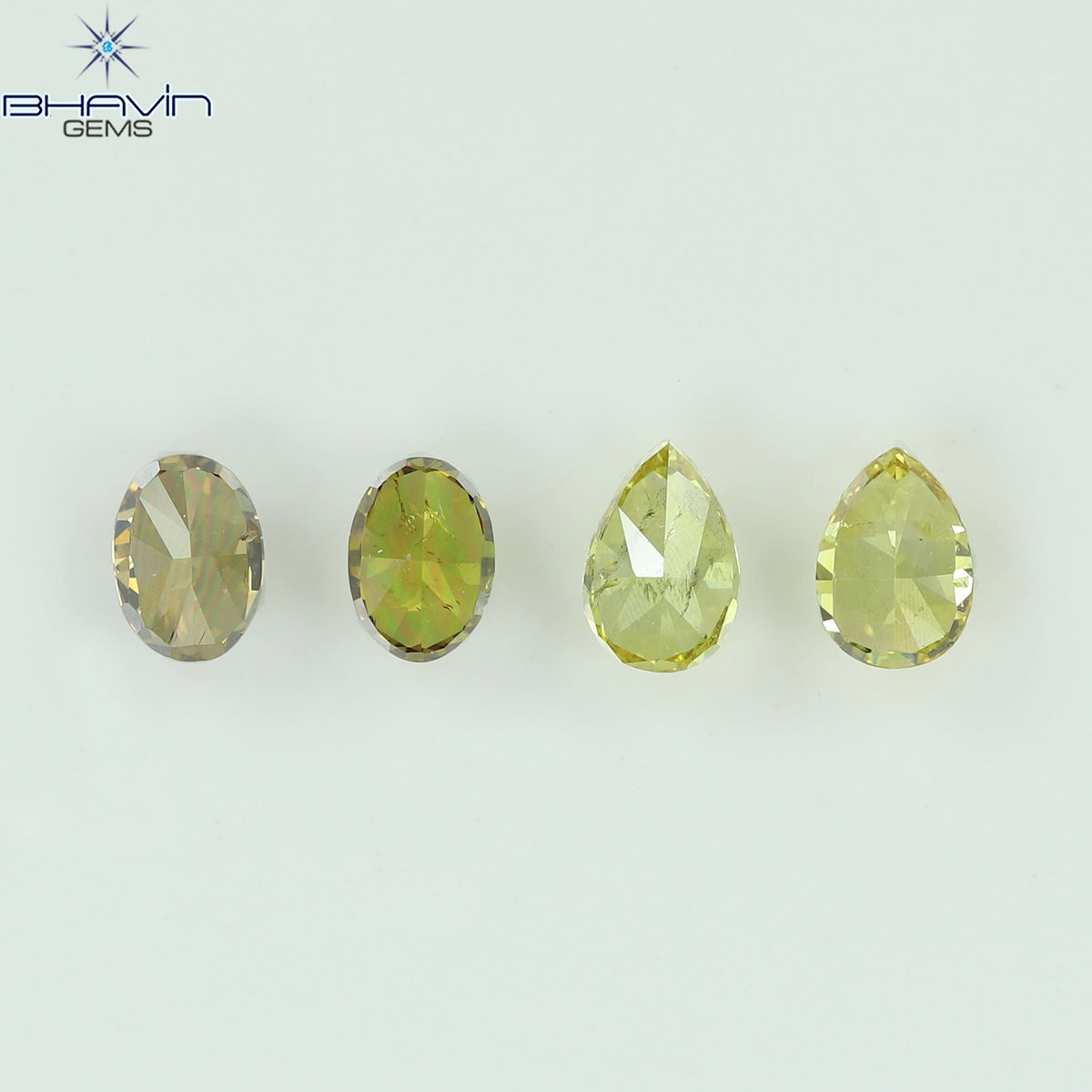 0.85 CT/4 Pcs Natural Mix Diamond Mix Fancy Color Clarity SI (4.62 MM)