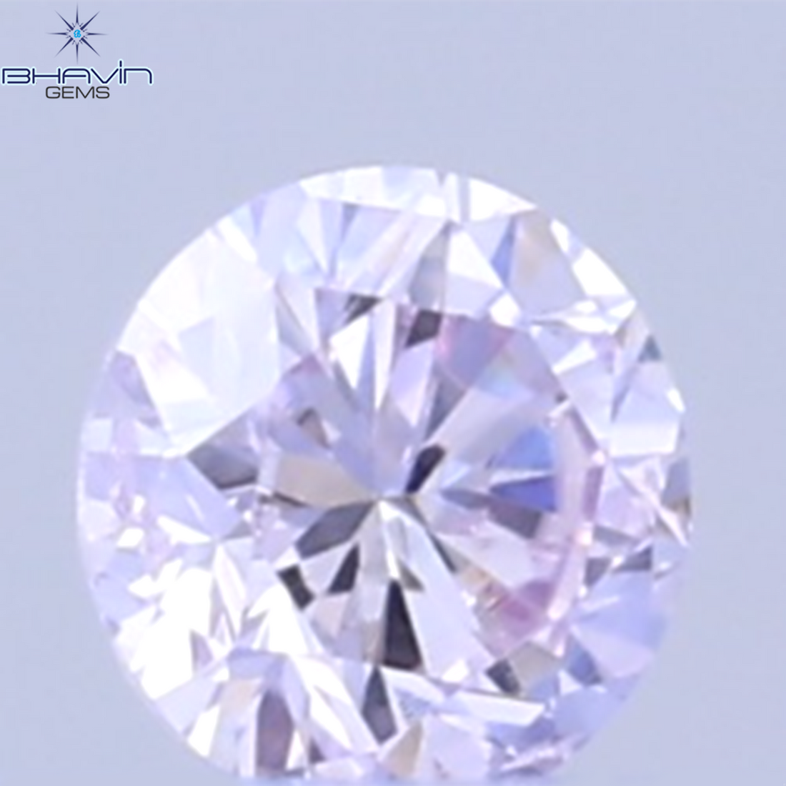 0.02 CT Natural Round Diamond Pink Color Clarity SI (1.6 MM)