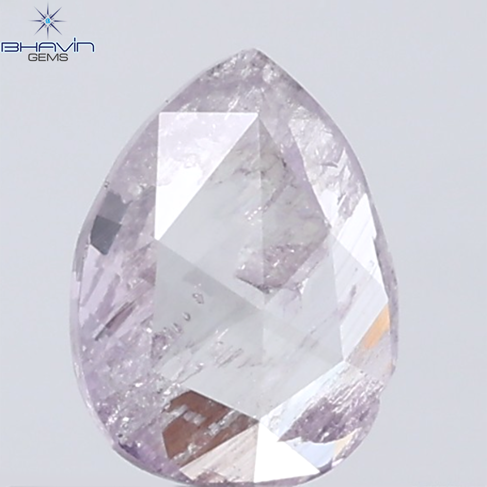 0.32 CT Pear Diamond Natural Pink Color I3 Clarity (5.51 MM)