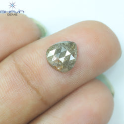 1.21 Pear Shape Natural Loose Diamond Brown Color I3 Clarity (8.05 MM)