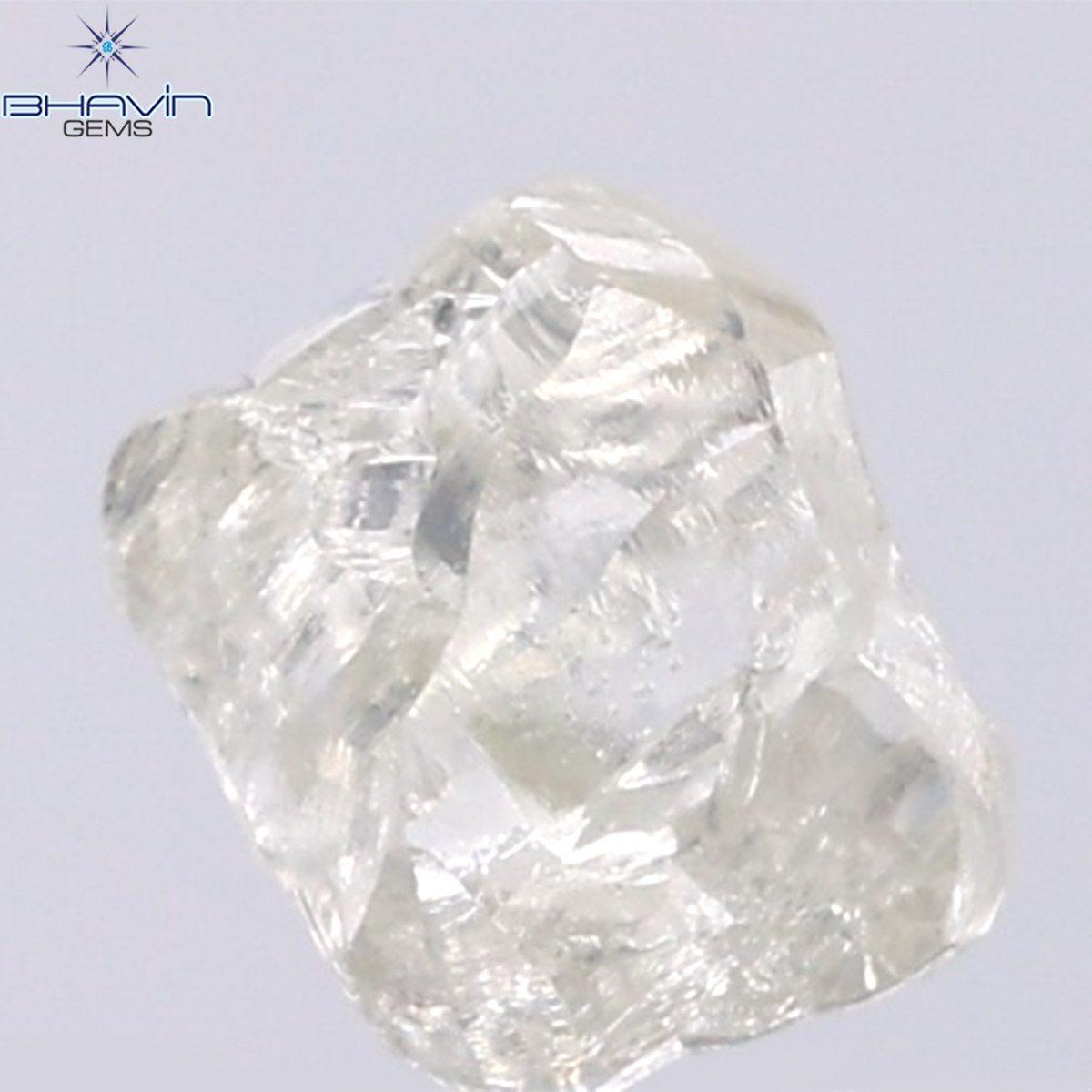 1.55 CT Natural Rough Diamond White Color Clarity VS (7.41 MM)
