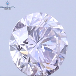 0.17 CT Natural Round Diamond Pink Color Clarity SI (3.52 MM)