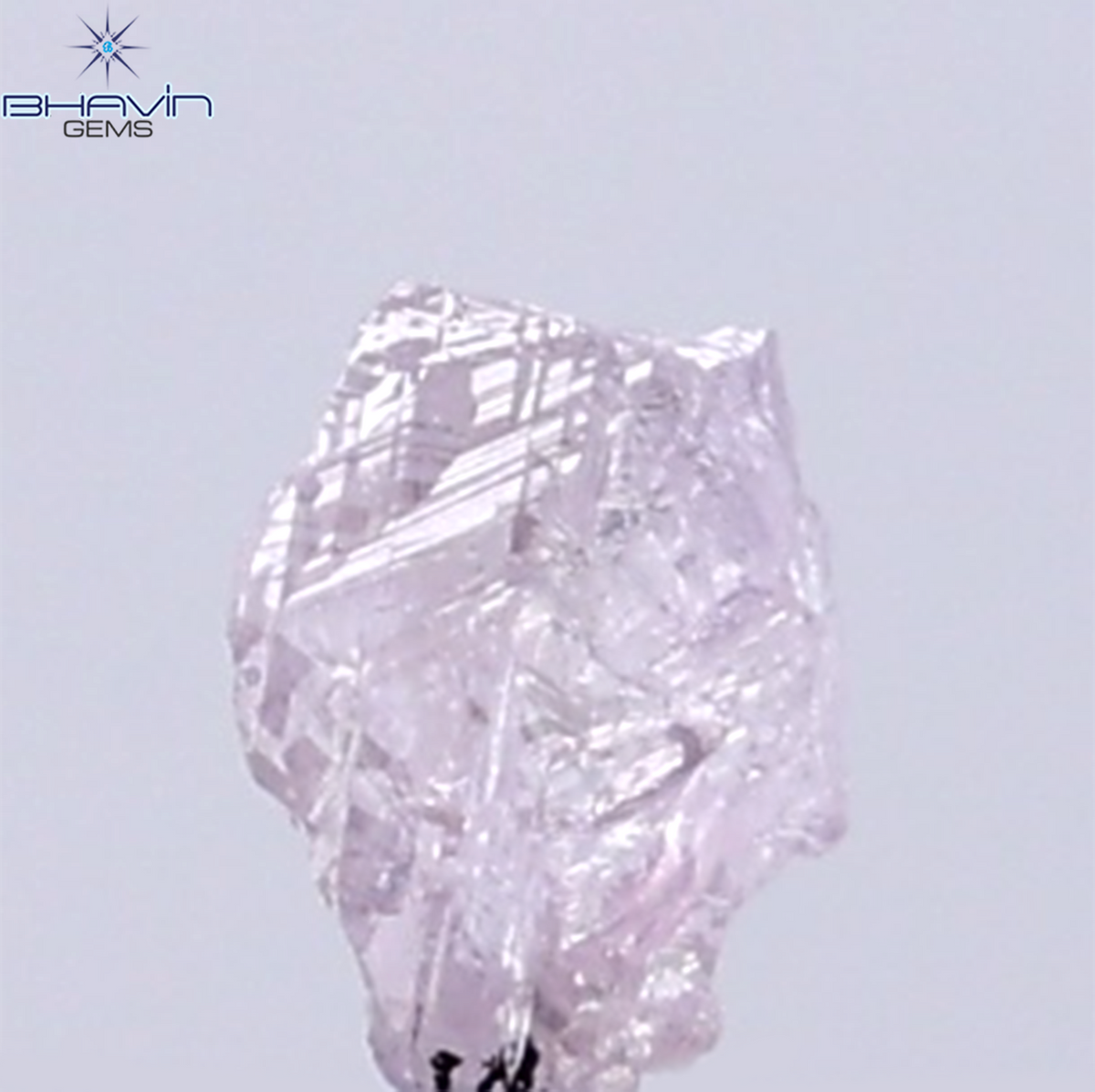 0.15 CT Natural Rough Diamond Pink Color Clarity SI (3.89 MM)