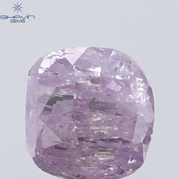 0.38 CT Cushion Diamond Natural Pink Color I3 Clarity (3.52 MM)