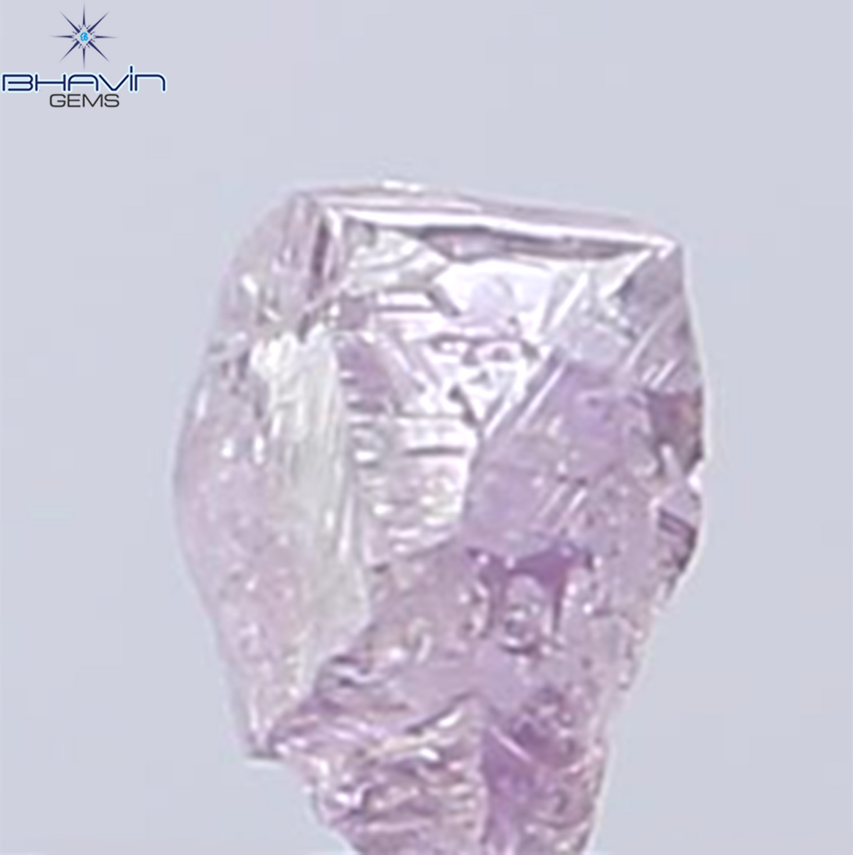 0.32 CT Natural Rough Diamond Pink Color Clarity VS (4.33 MM)
