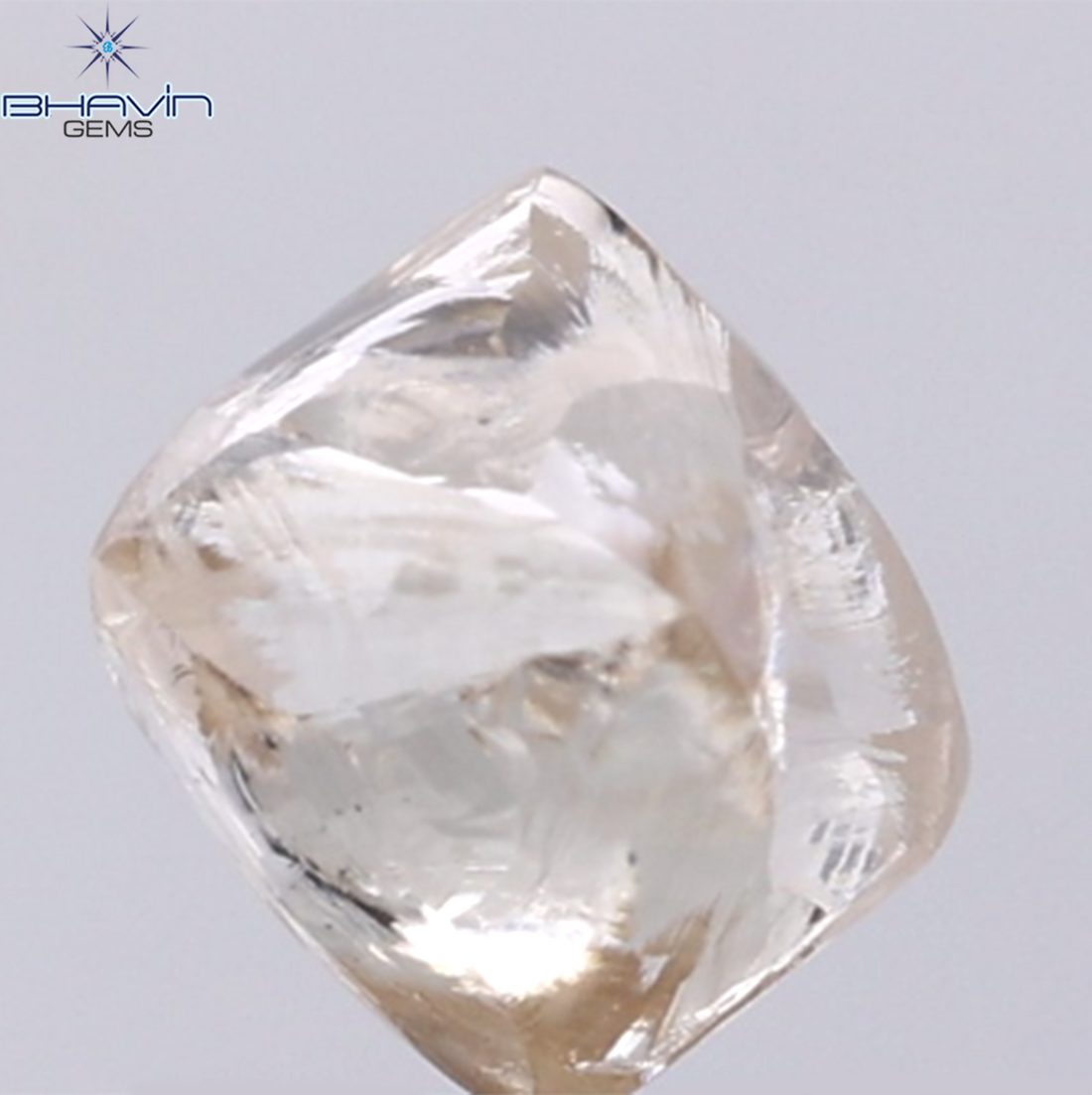 3.57 CT Natural Rough Diamond Brown Color Clarity SI (9.10 MM)