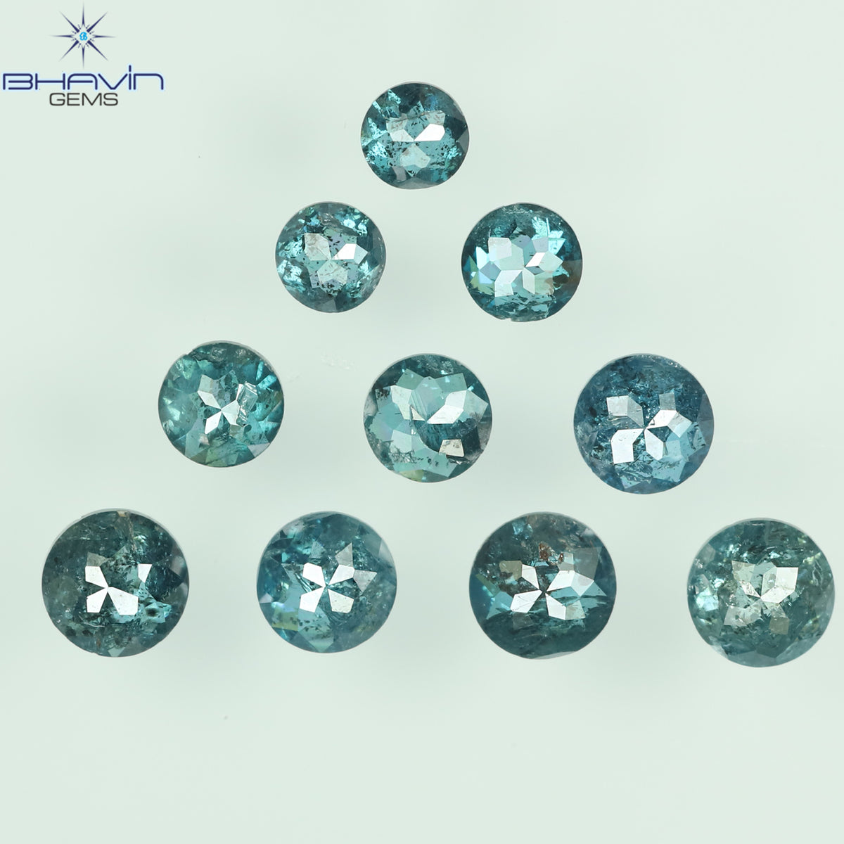 0.16 CT/3 ピース ミックス ローズ カット シェイプ ピンク色 ナチュラル ルース ダイヤモンド SI クラリティ (3.06 MM)