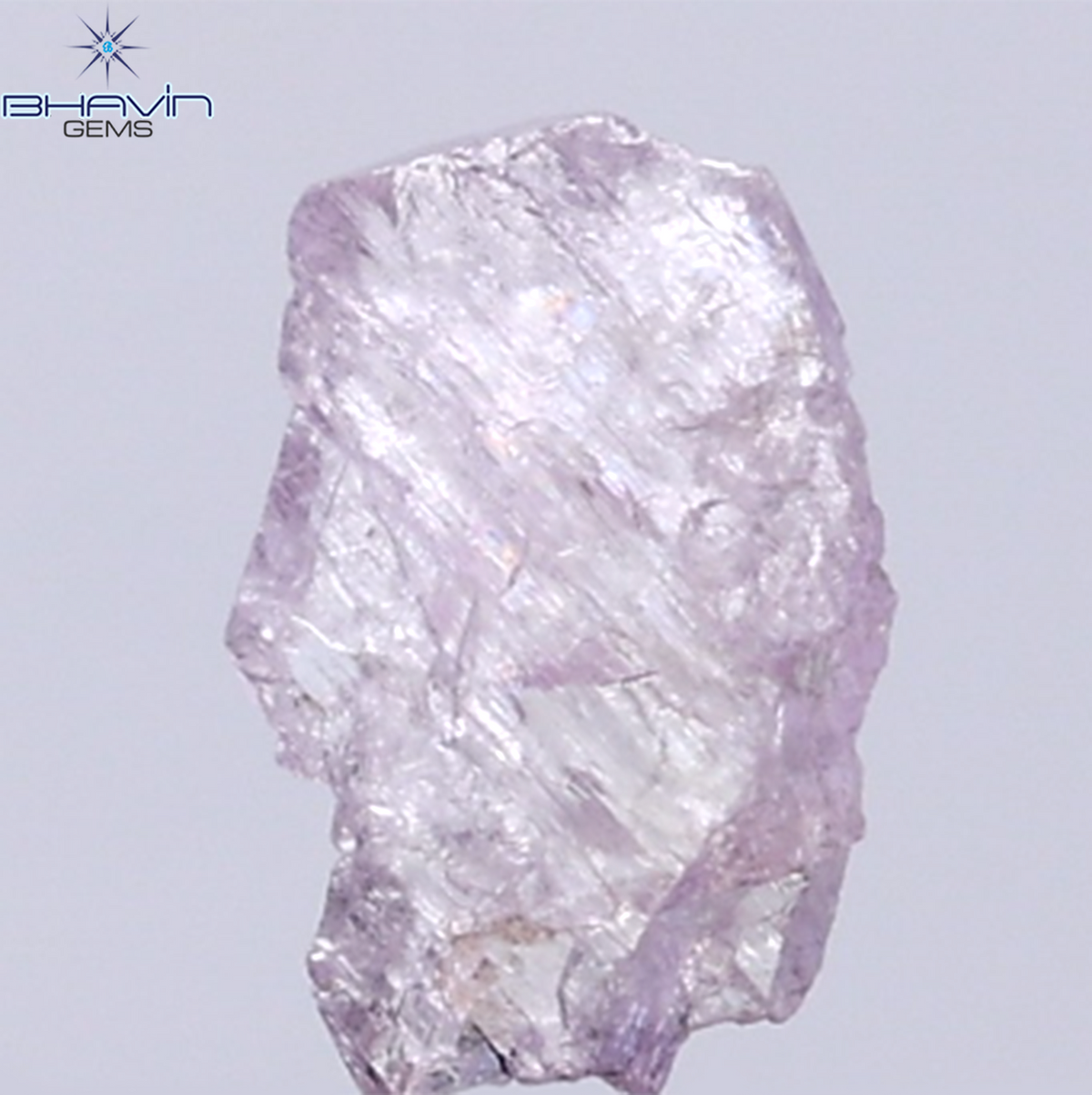 0.50 CT Natural Rough Diamond Pink Color Clarity I3 (6.86 MM)