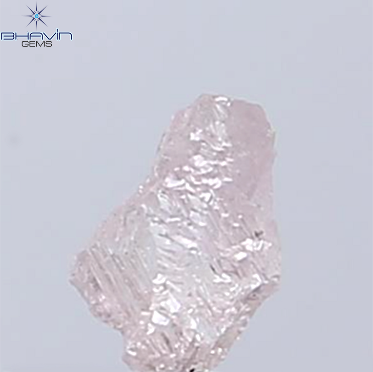 0.28 CT Natural Rough Diamond Pink Color Clarity SI (5.10 MM)