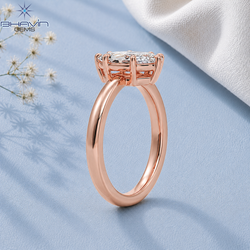 Marquise Cut Solitaire Engagement Ring with 6-Prong Wire Basket in Rose Gold