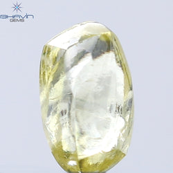 0.35 CT Rough Shape Natural Diamond Yellow Color VS1 Clarity (4.98 MM)