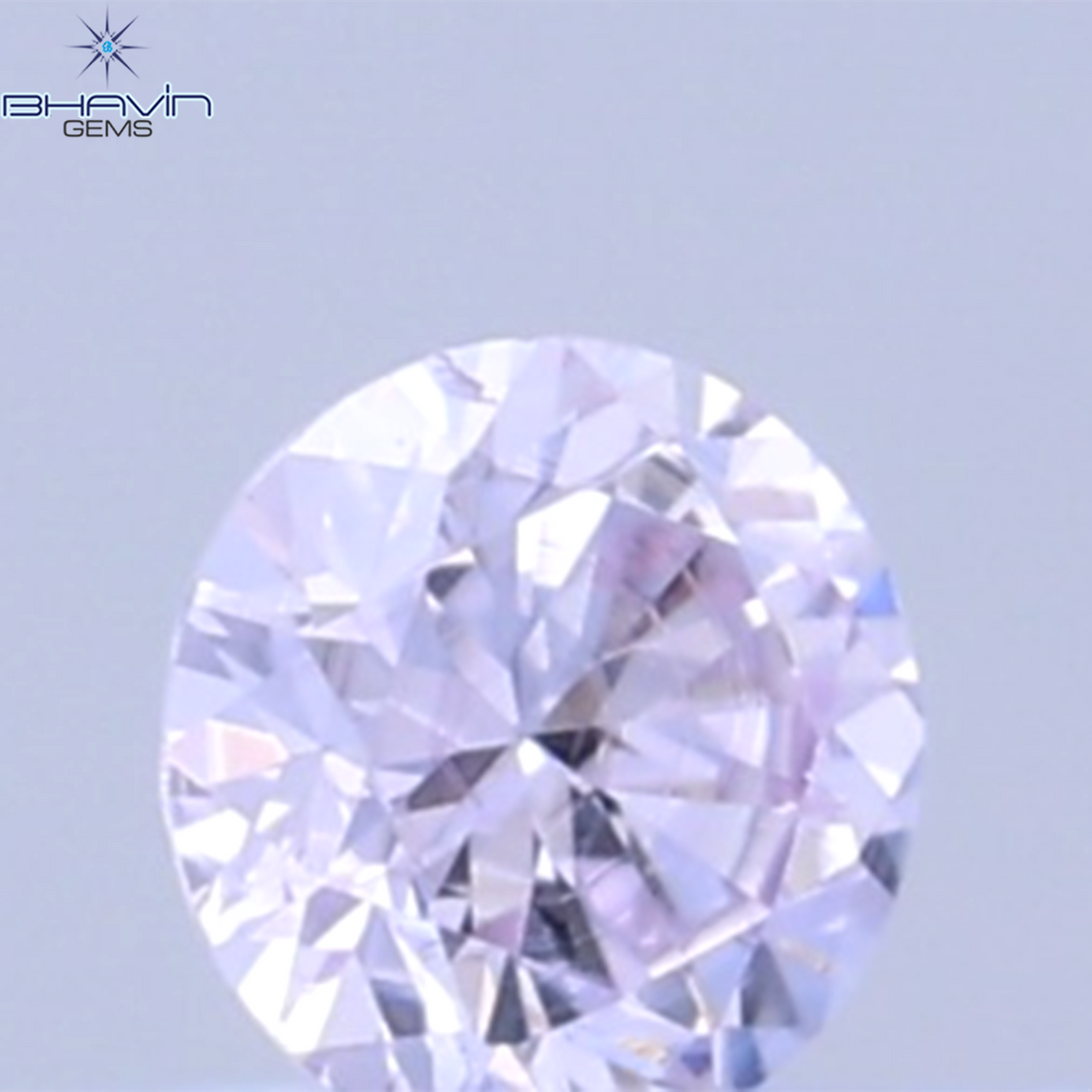 0.26 CT ラウンドシェイプ 天然ダイヤモンド ピンクカラー VS1 クラリティ (4.10 MM)