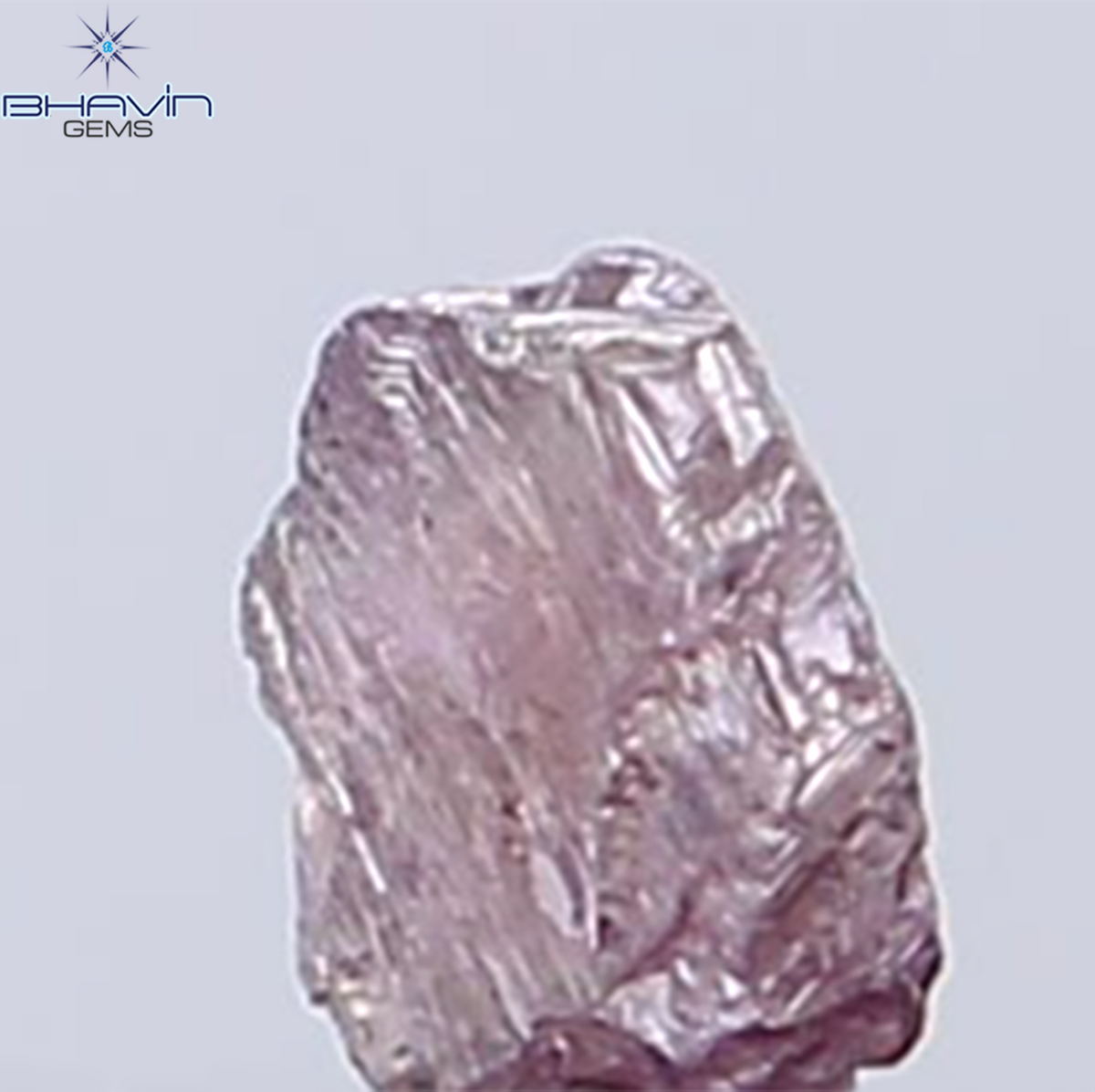 0.30 CT Natural Rough Diamond Pink Color Clarity SI (4.44 MM)