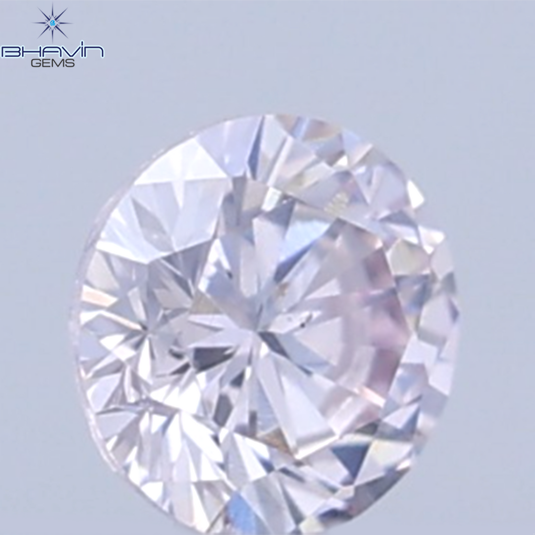0.26 CT ラウンドシェイプ 天然ダイヤモンド ピンクカラー VS1 クラリティ (4.10 MM)
