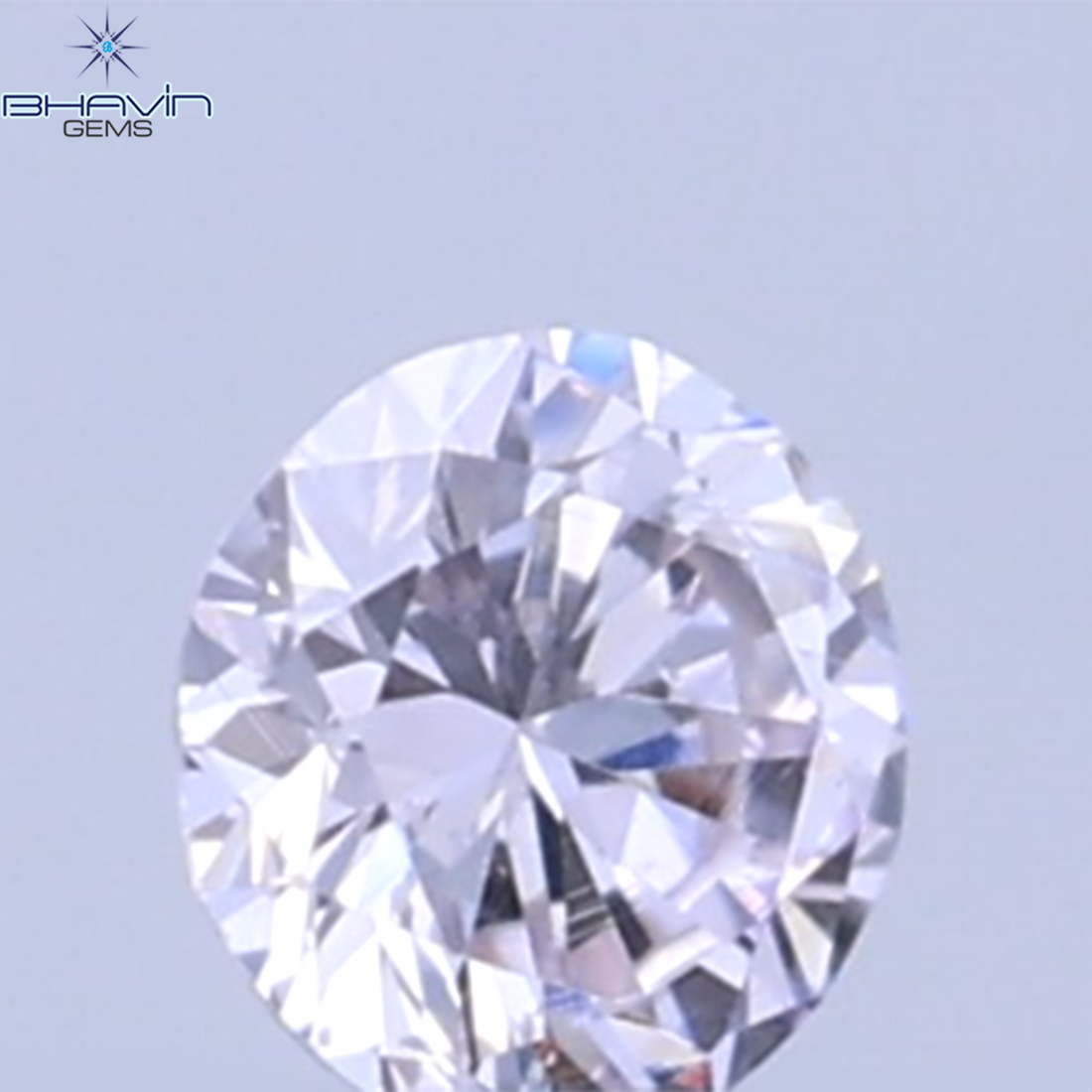 0.26 CT ラウンドシェイプ 天然ダイヤモンド ピンクカラー VS1 クラリティ (4.10 MM)