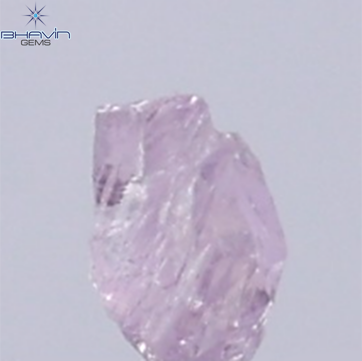 0.08 CT Natural Rough Diamond Pink Color Clarity VS (2.91 MM)