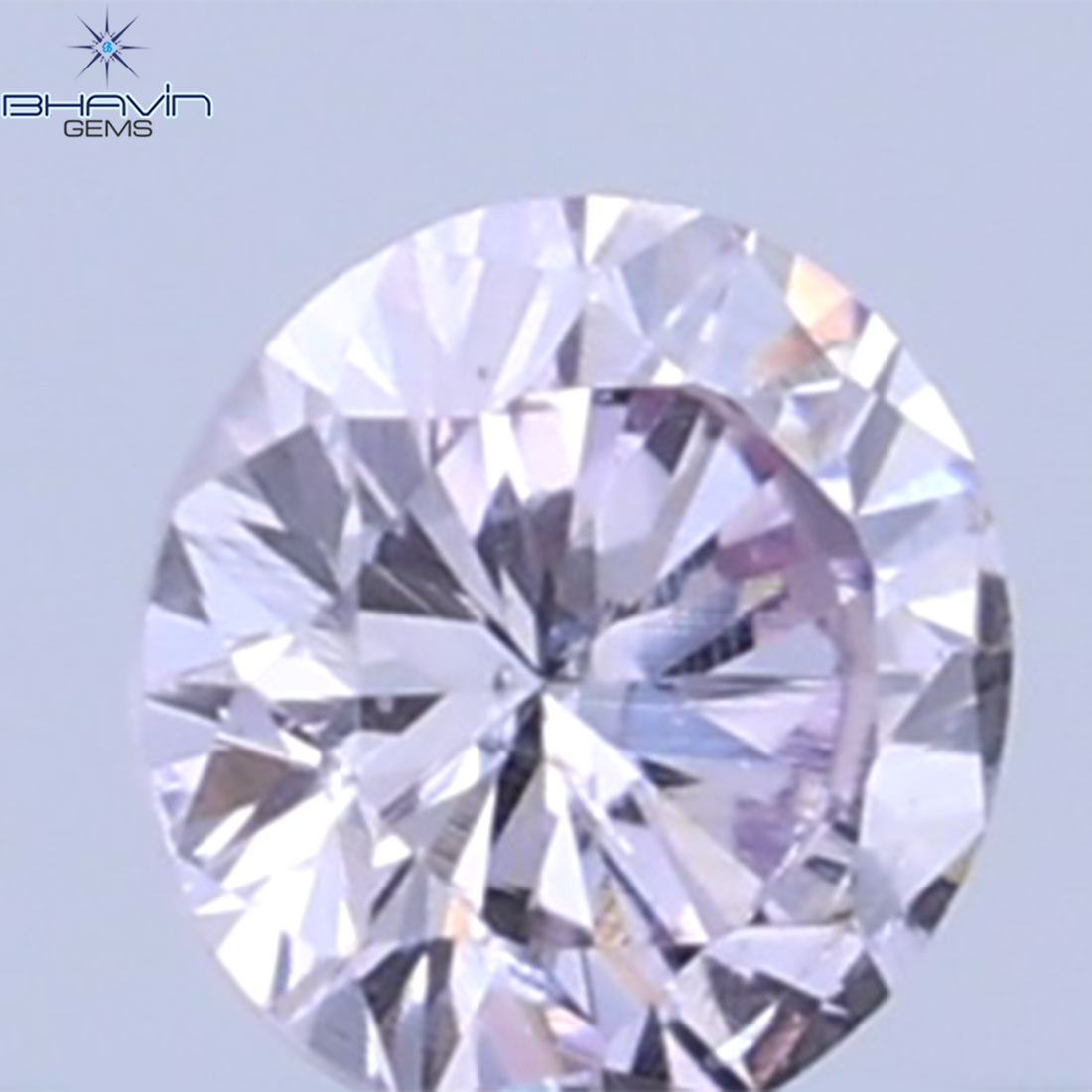 0.26 CT ラウンドシェイプ 天然ダイヤモンド ピンクカラー VS1 クラリティ (4.10 MM)