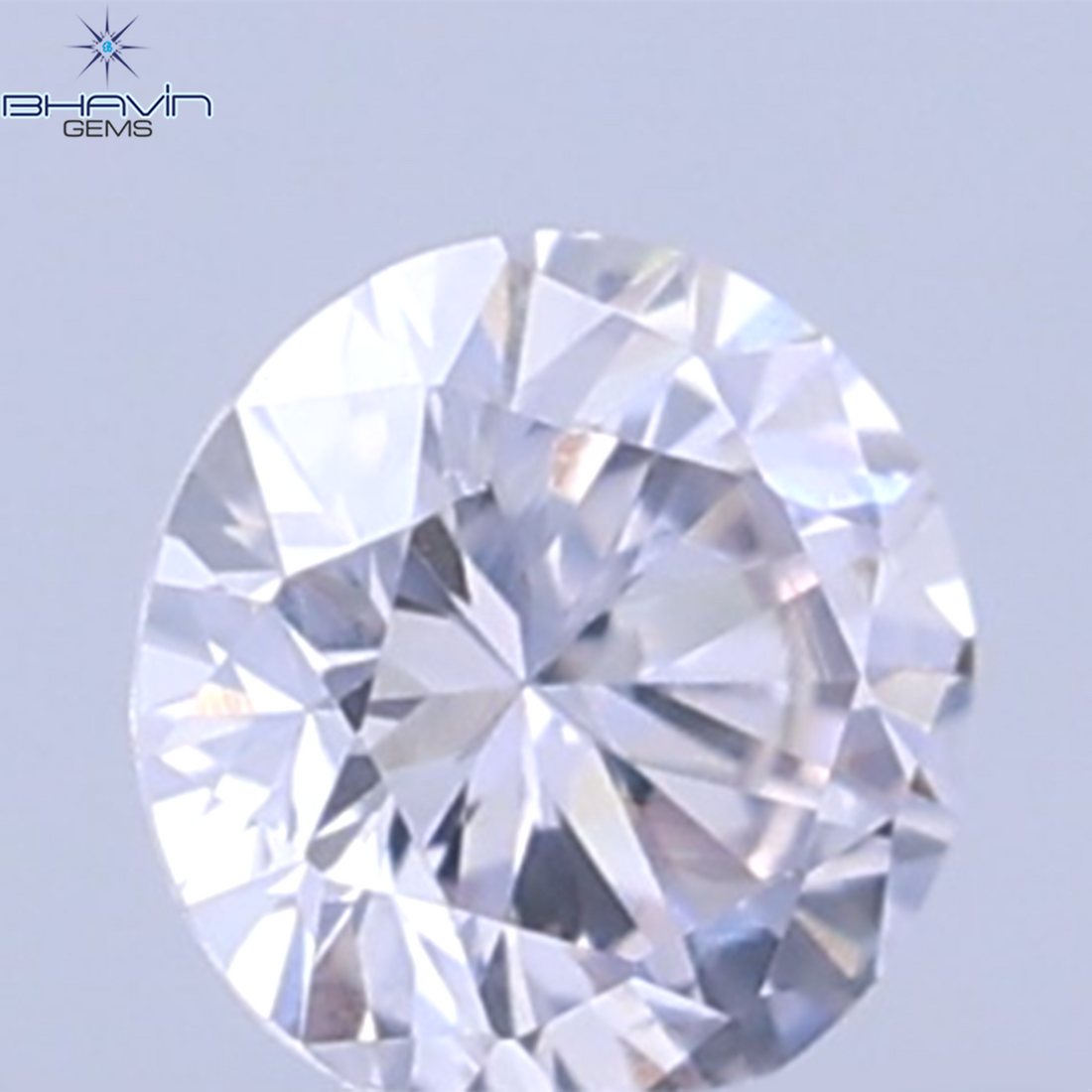 0.26 CT ラウンドシェイプ 天然ダイヤモンド ピンクカラー VS1 クラリティ (4.10 MM)