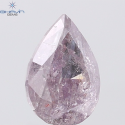 GIA Certified 2.35 CT Pear Diamond Natural Brownish Purplish Pink Color (10.14 MM)
