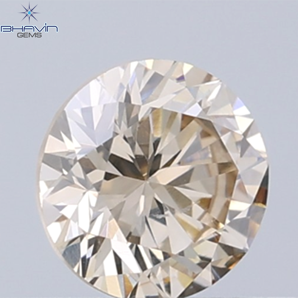 0.18 CT ラウンド ローズ カット シェイプ 天然ダイヤモンド ピンク色 I2 クラリティ (3.86 MM)