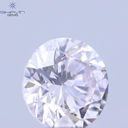 0.26 CT ラウンドシェイプ 天然ダイヤモンド ピンクカラー VS1 クラリティ (4.10 MM)
