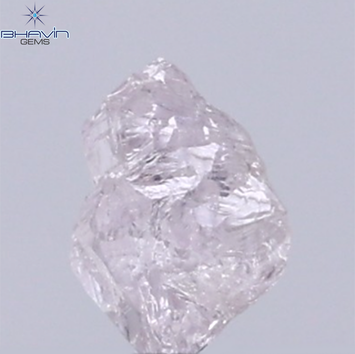 0.25 CT Natural Rough Diamond Pink Color Clarity SI (4.55 MM)