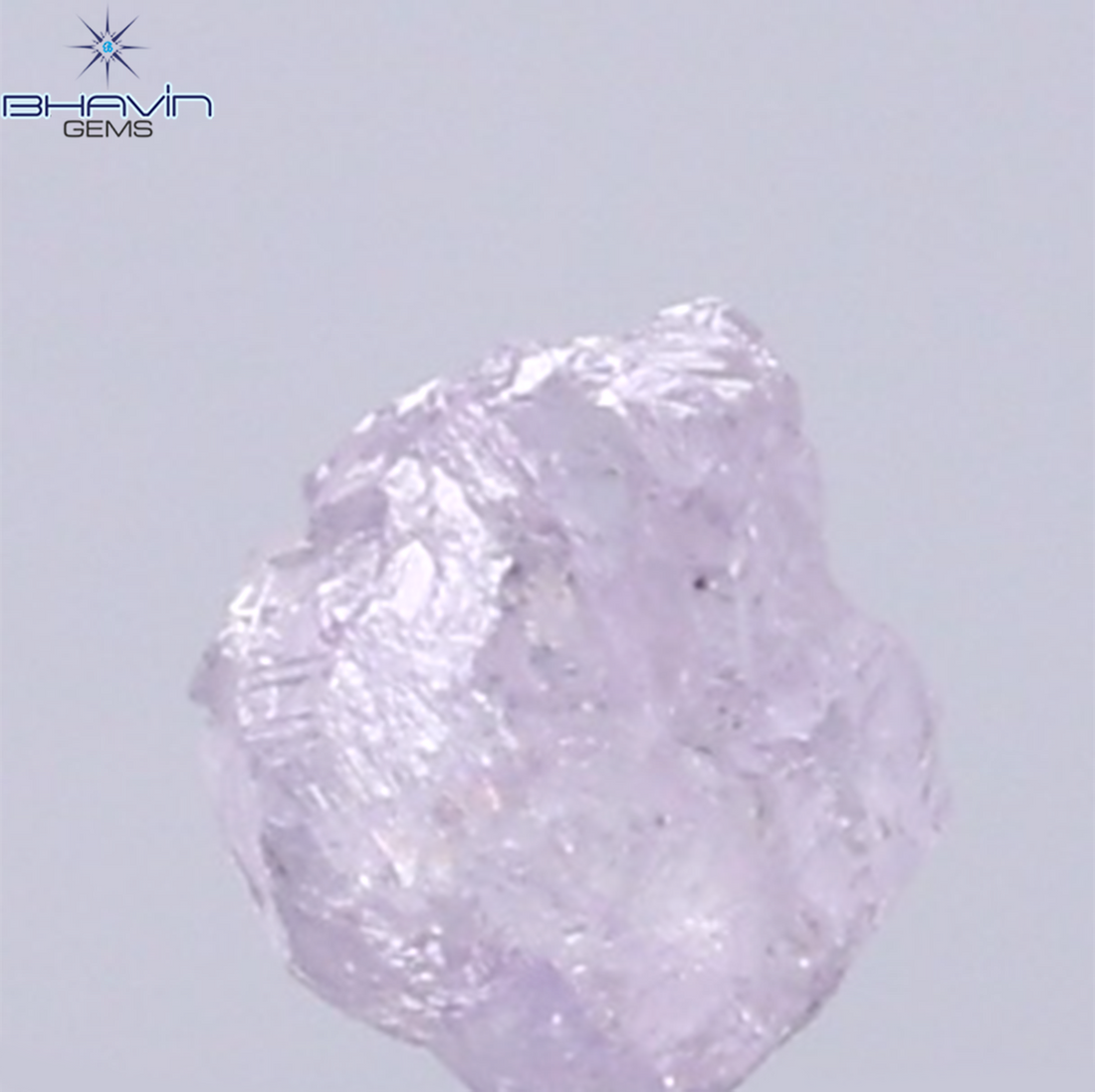 0.25 CT Natural Rough Diamond Pink Color Clarity SI (3.70 MM)
