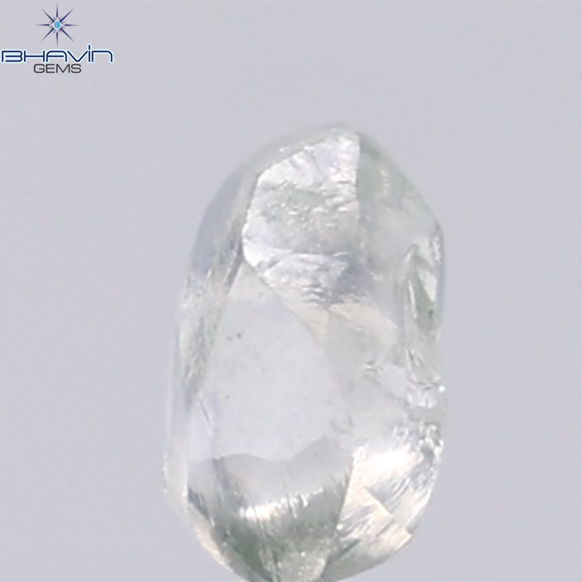 1.13 CT Natural Rough Diamond Green Color Clarity VS (6.58 MM)