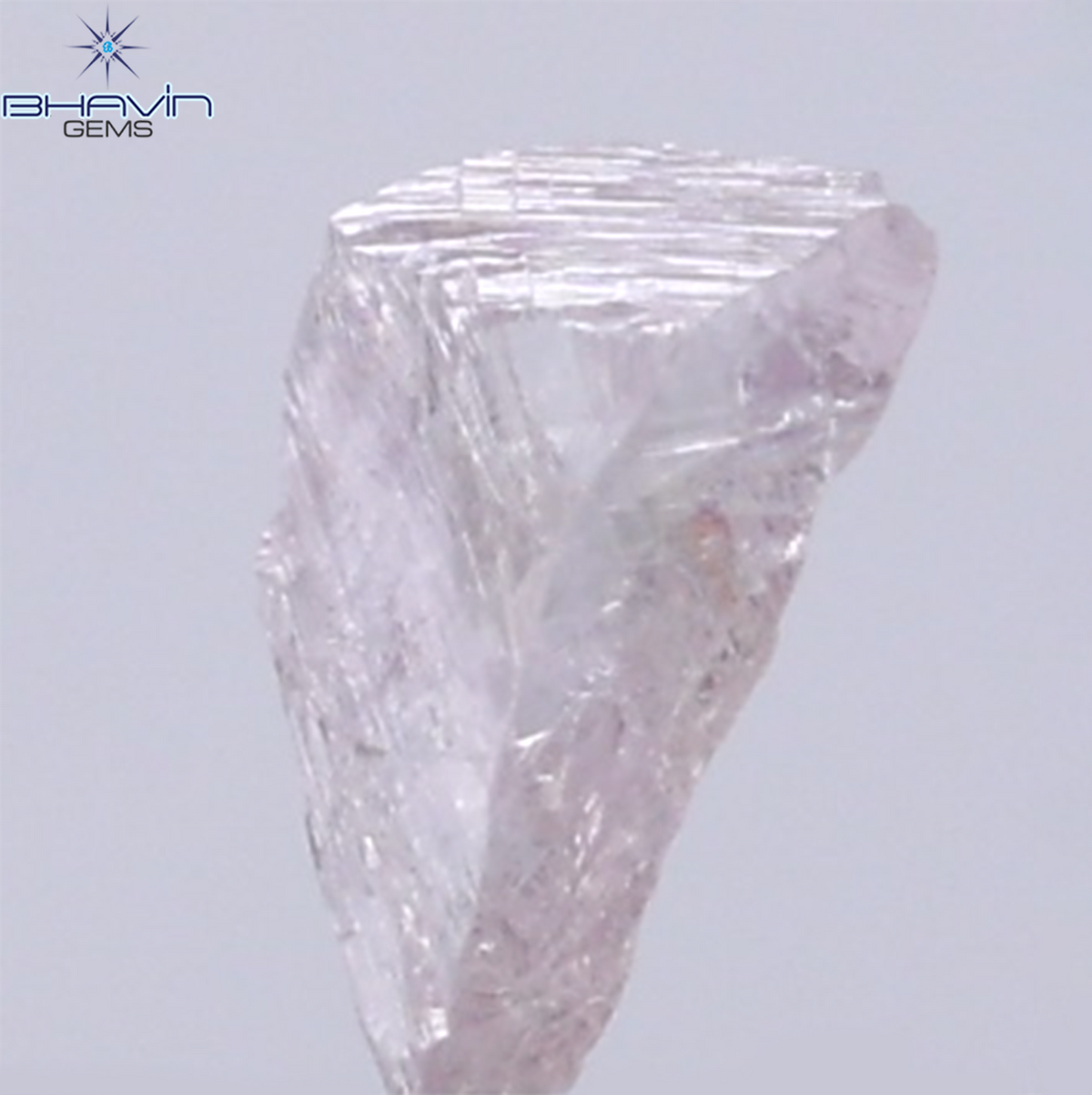 0.26 CT Natural Rough Diamond Pink Color Clarity SI (5.76 MM)