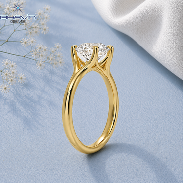 Round Brilliant Diamond Elevated Solitaire Engagement Ring