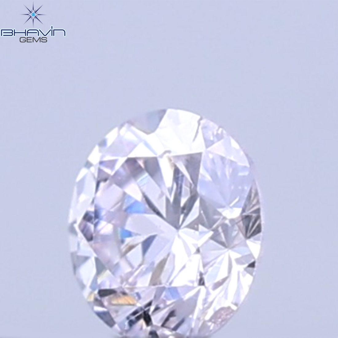 0.26 CT ラウンドシェイプ 天然ダイヤモンド ピンクカラー VS1 クラリティ (4.10 MM)