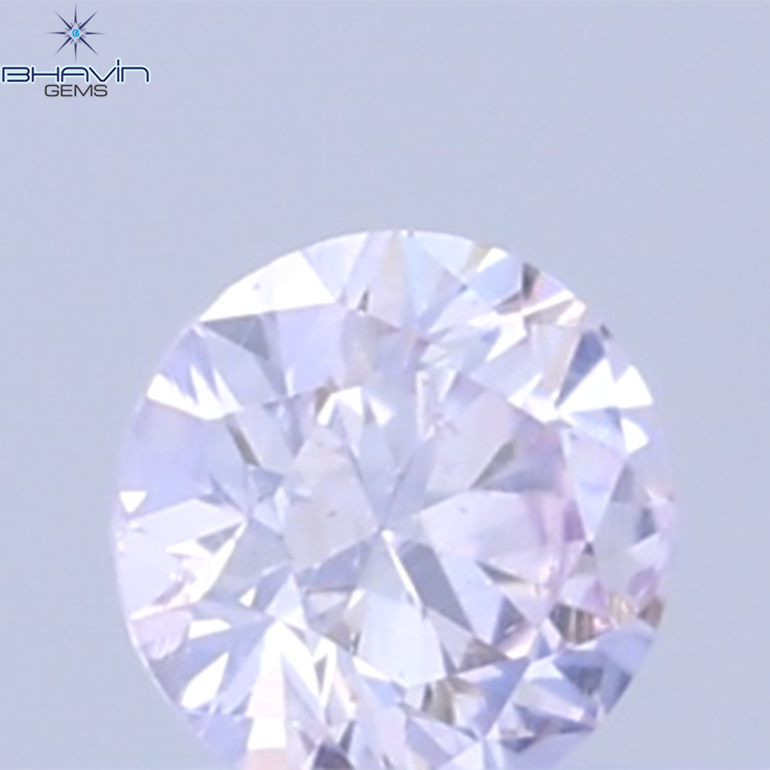 0.26 CT ラウンドシェイプ 天然ダイヤモンド ピンクカラー VS1 クラリティ (4.10 MM)