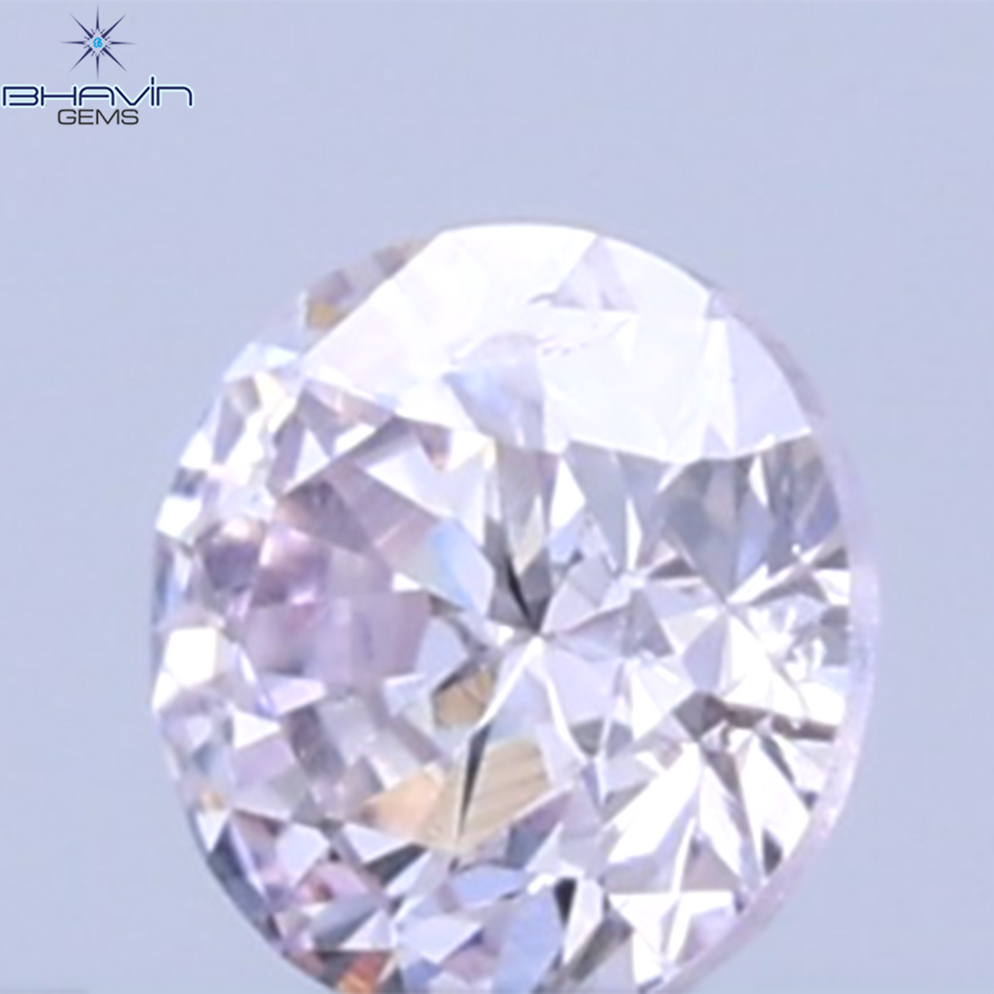 0.26 CT ラウンドシェイプ 天然ダイヤモンド ピンクカラー VS1 クラリティ (4.10 MM)