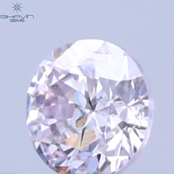 0.03 CT Natural Round Diamond Pink Color Clarity SI (1.90 MM)
