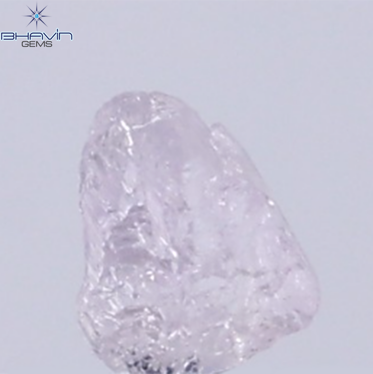 0.15 CT Natural Rough Diamond Pink Color Clarity SI (3.33 MM)