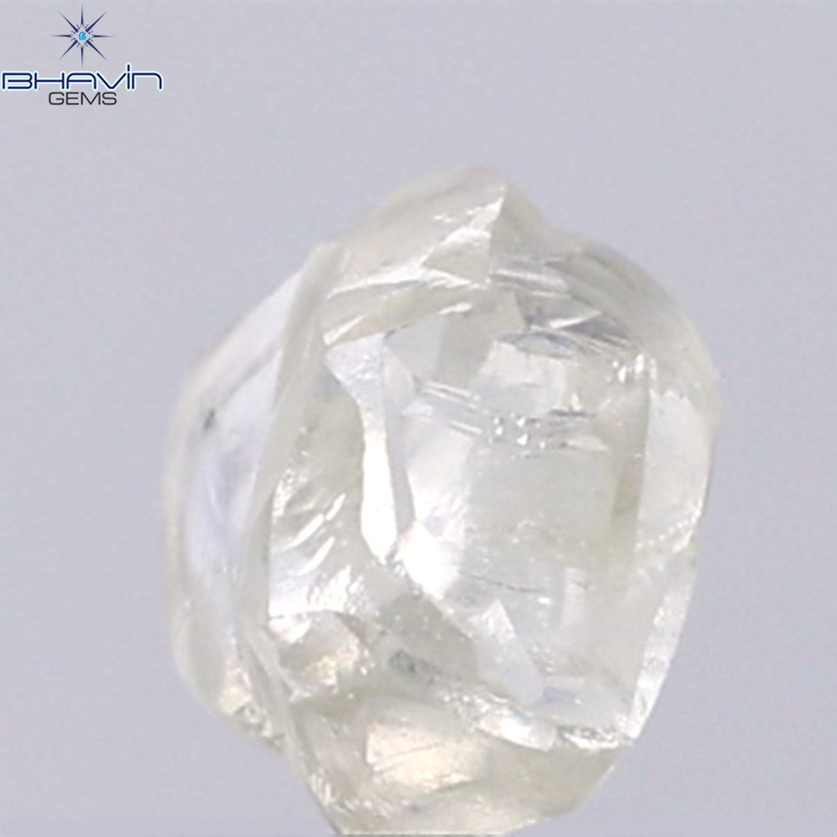 0.91 CT Natural Rough Diamond White Color Clarity VS (6.00 MM)
