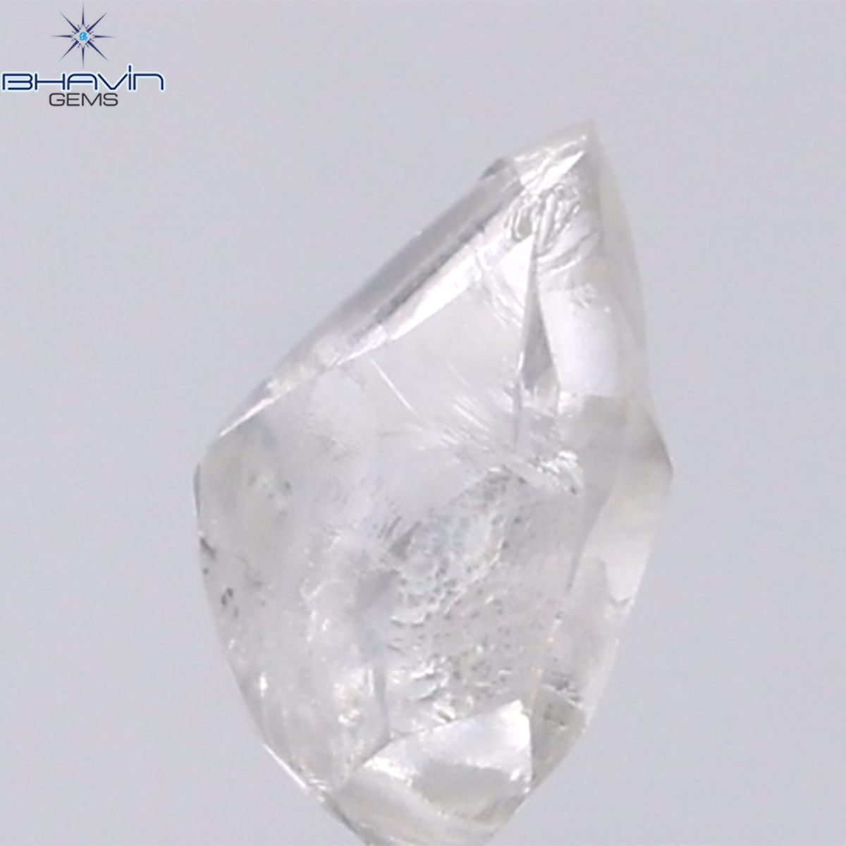 0.91 CT Natural Rough Diamond White Color Clarity VS (7.75 MM)