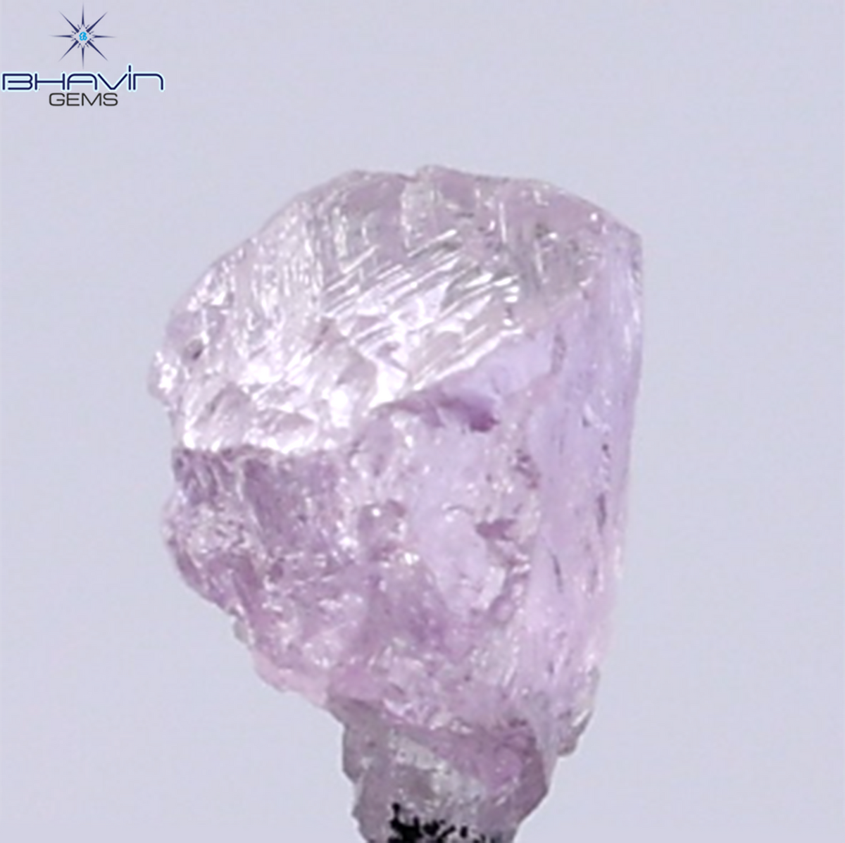 0.51 CT Natural Rough Diamond Pink Color Clarity I1 (5.18 MM)