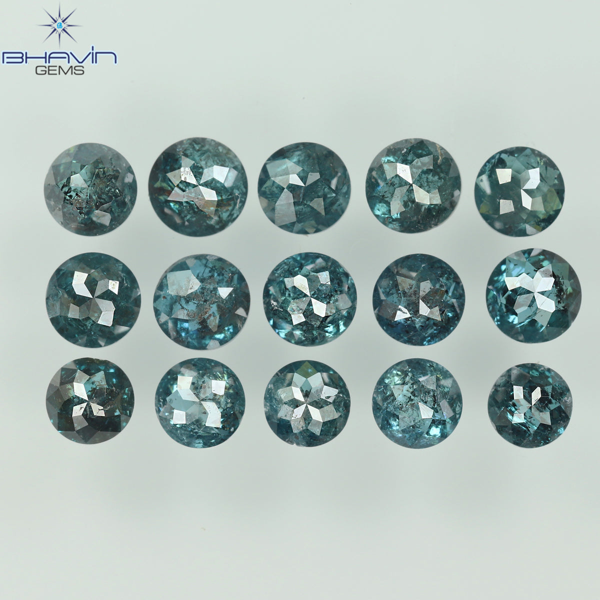 0.16 CT/3 ピース ミックス ローズ カット シェイプ ピンク色 ナチュラル ルース ダイヤモンド SI クラリティ (3.06 MM)