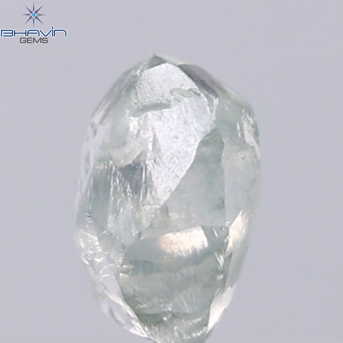 1.41 CT Natural Rough Diamond Green Color Clarity VS (6.96 MM)
