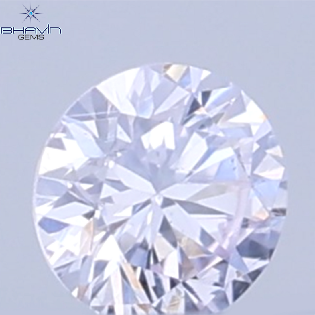 0.26 CT ラウンドシェイプ 天然ダイヤモンド ピンクカラー VS1 クラリティ (4.10 MM)