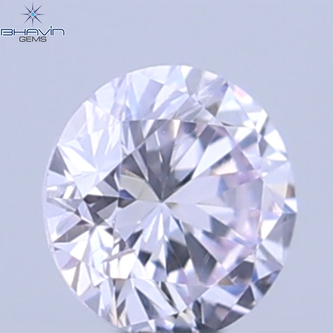 0.05 CT Natural Round Diamond Pink Color Clarity SI (2.3 MM)