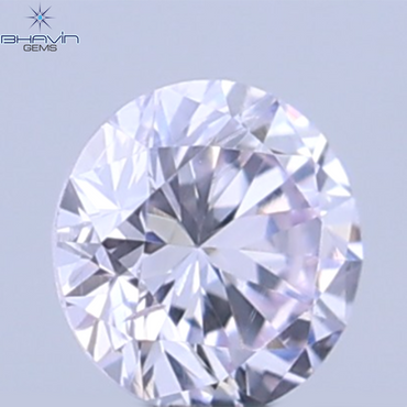0.05 CT Natural Round Diamond Pink Color Clarity SI (2.3 MM)